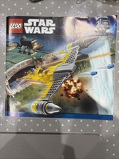 LEGO Star Wars Naboo Starfighter 7877 with Instructions Missing One Droid Figure
