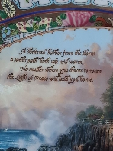 Thomas kinkade ceramic plate - kinkade,