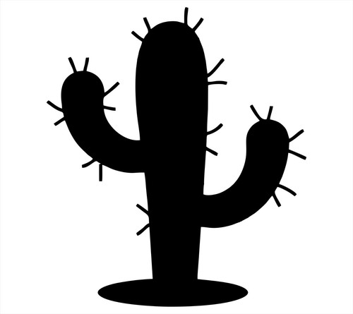 Cactus desert vinyl decal - vinyl,