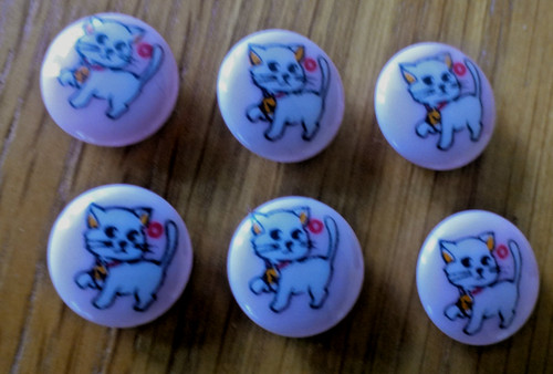 Novelty pink kitten - novelty, picture