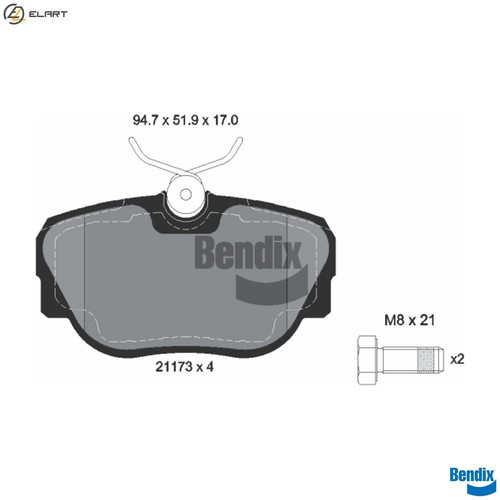 Brake pad set disc - brake,