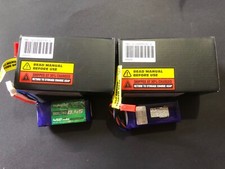 2 PCS-Turnigy Nano Tech 3s LiPo battery 450 mAh 65 C, fits Blade 180 Cfx