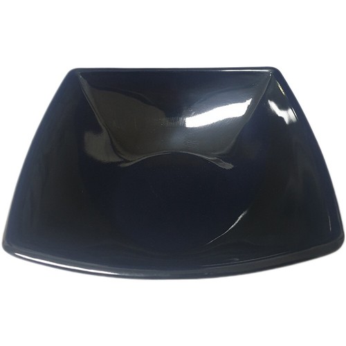 Black melamine round side - black,