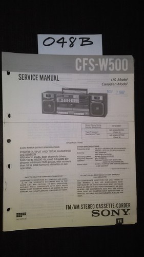 Sony cfs w500 stereo - stereo, boombox