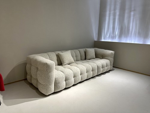 Seater white boucle fabric - 4,