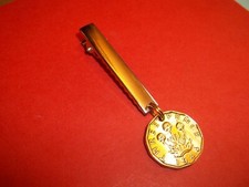 THREE PENNY BIT COIN - GOLD &