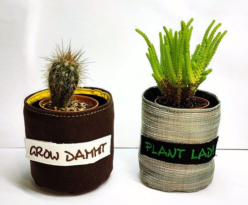 Handmade house plant pot - house,