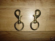 A PAIR OF NAVAL BRONZE BOLT