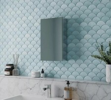 Single Door Stainless Steel Mirror Cabinet 300x500 Modern Bathroom