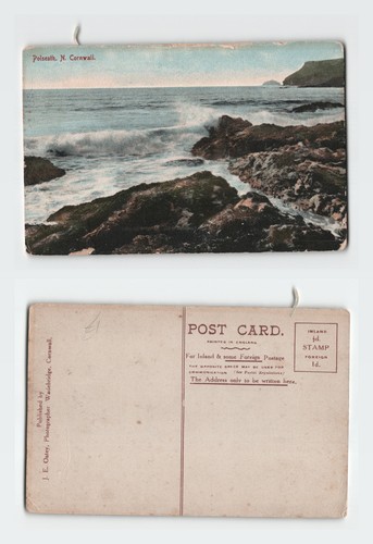 Vintage postcard polzeath - postcard,