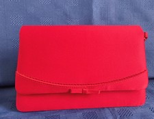 Light Red Satin Style Clutch