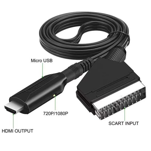 Scart hdmi converter audio - to,