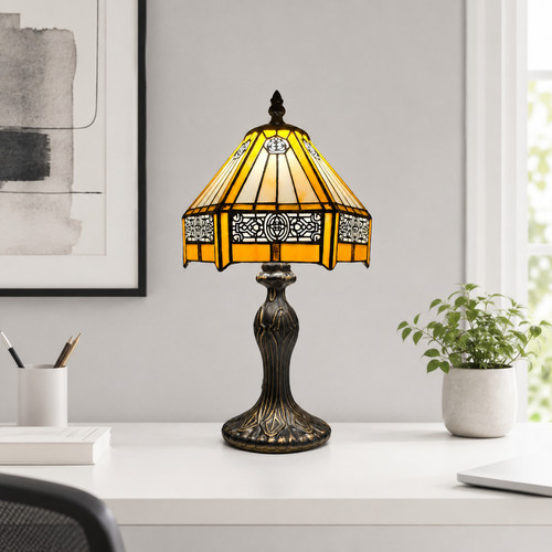 Tiffany yellow hexagon - yellow,