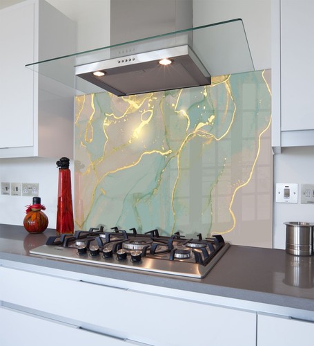Printed glass kitchen - printed,