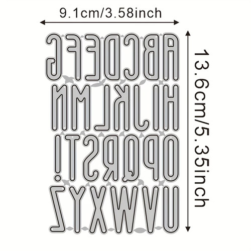 Pcs alphabet metal cutting - pcs,