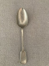 Antique silver dessert spoon