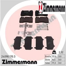 Front brake pads set left - front,