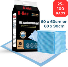 25 50 100 Disposable Incontinence Adult Bed Pads Mats Sheets Mattress Protectors
