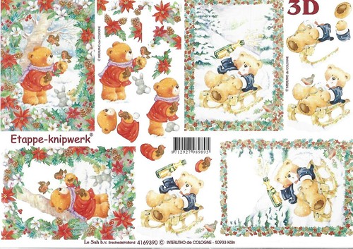 Christmas theme decoupage - christmas,