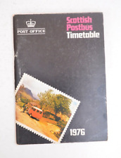 Bus Coach Passenger Timetable Scottish Postbus 1976