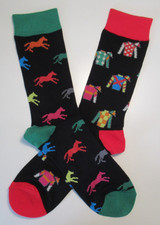 Odd Socks / Horse Racing & Jockey Socks 1 Pair Size M UK 6-11 / Men Ladies Teens