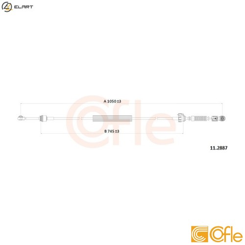 Cable pull manual transmission - cable,