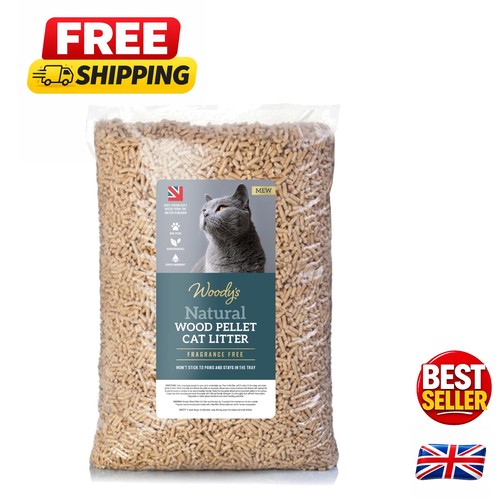 30l wood pellet cat litter - pellet,