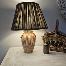 Vintage Wicker Ceramic Table