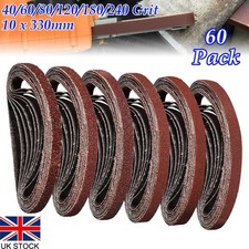 Pack of 60 Sanding Belts 10 x