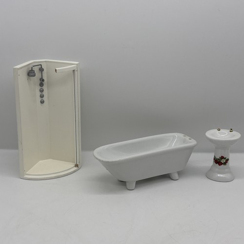 Dolls house bathroom set - dolls,