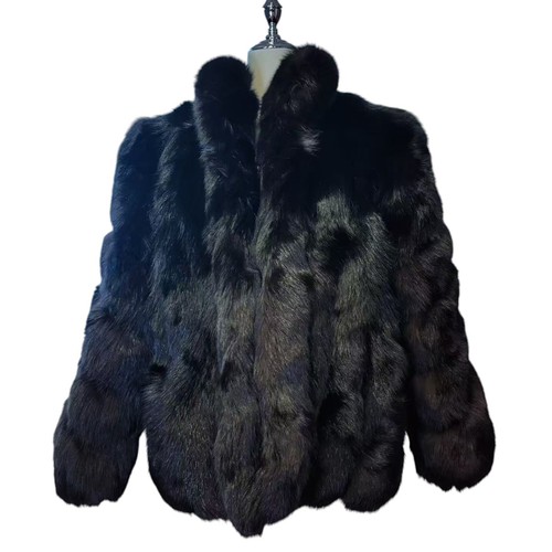 Sagafox real fur coat rare - coat,