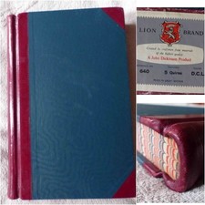 Ledger Book Lion Brand by John Dickinson & Co. index  greek circa 1920 unused