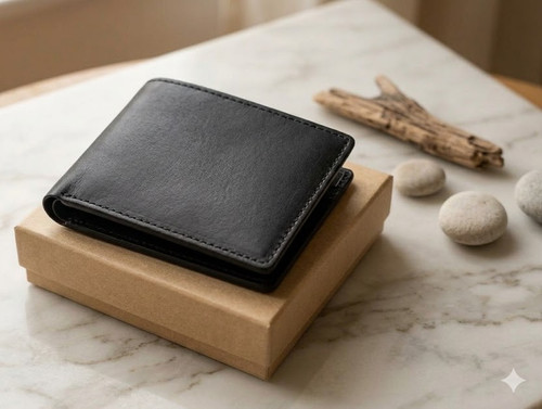 Mens leather wallet rfid - mens,