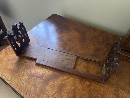 Antique extendable book slide - extendable,
