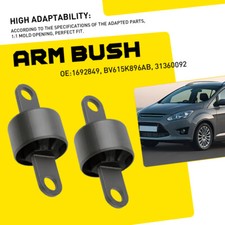 Pair Rear Trailing Control Arm Front Bush L/R Fits Ford C-Max Focus Mk3 Kuga Mk2