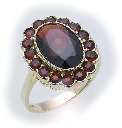 Women ring granat in - women's, m.granat