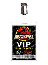 Jurassic Park VIP Visitor Pass Cosplay Film Prop Cool Gift Comic Con Halloween