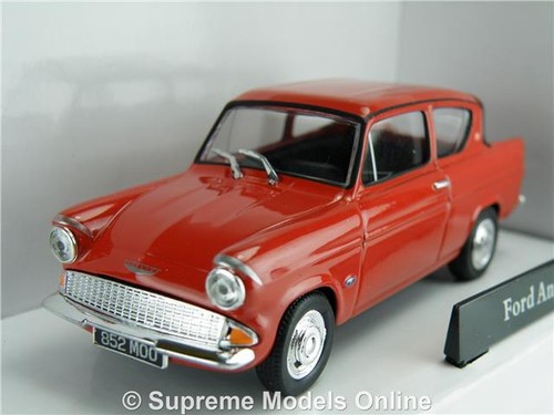 Ford anglia model car red - ford,
