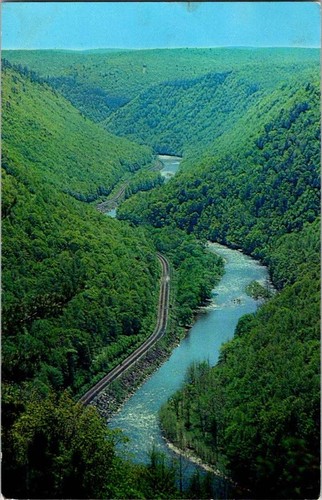 Wellsboro postcard pine - wellsboro,
