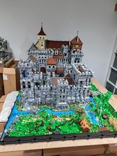 Lego Custom Modular Building Huge Castle with moat