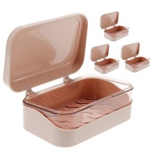 4 Pcs Soap Dish With Lid
