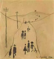 L S Lowry photo A4 easter
