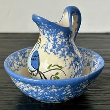 VTG Blue & White Spongeware