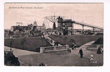 SOUTHPORT POSTCARD -Enterance to Fairground Southport Lancashire