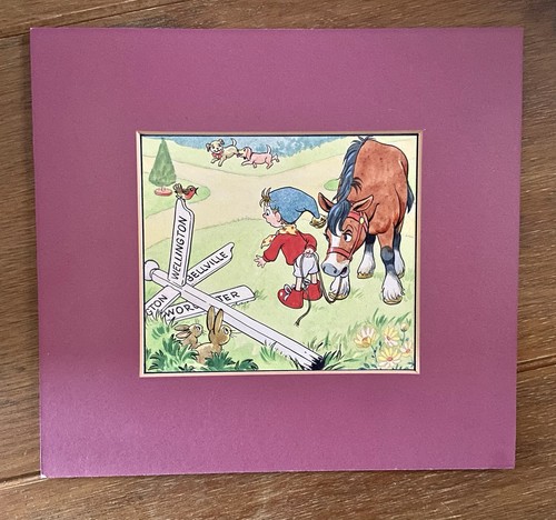 Original noddy artwork - noddy, doris
