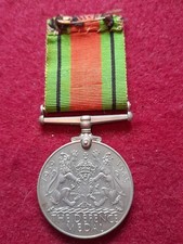 WW2 Defence Medal mounted for wearing.
