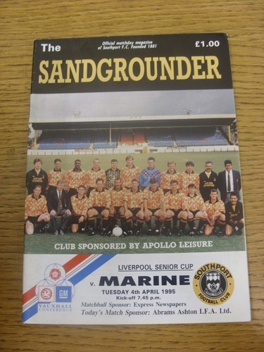 1995 southport v marine - southport,
