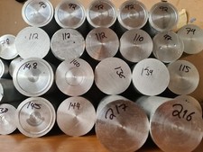 2.5" inch - 63.5MM Aluminium round bar off cuts billets 2011T3 grade offcuts