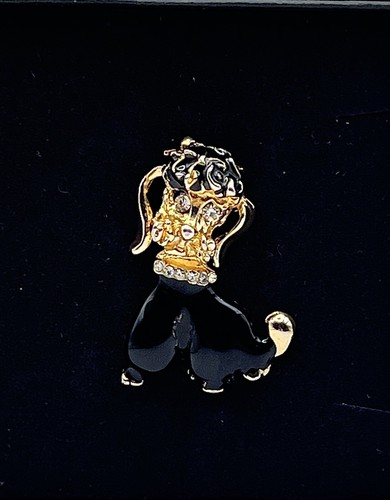 Vintage gold with black - with, enamel