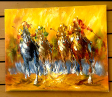 Horse races modern painting - horse,